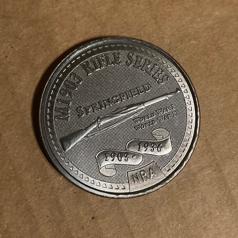 National Rifle Association M1903 Rifle Series Coin 🪙 - Picture 2 of 3